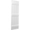 Ekena Millwork Americraft 4-Board, 3 Batten Exterior Real Wood Spaced Board-n-Batten Shutters, ARW401SB415X41WHH, PR ARW401SB415X41WHH - alternate 3